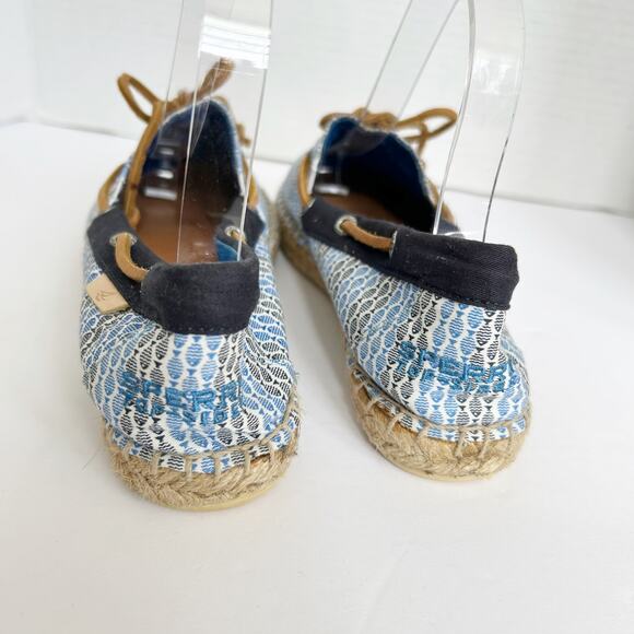 Sperry Top-Sider Katama Fish Espadrilles Boat Shoes Size 7.5 Flats Slip On - Picture 5 of 10